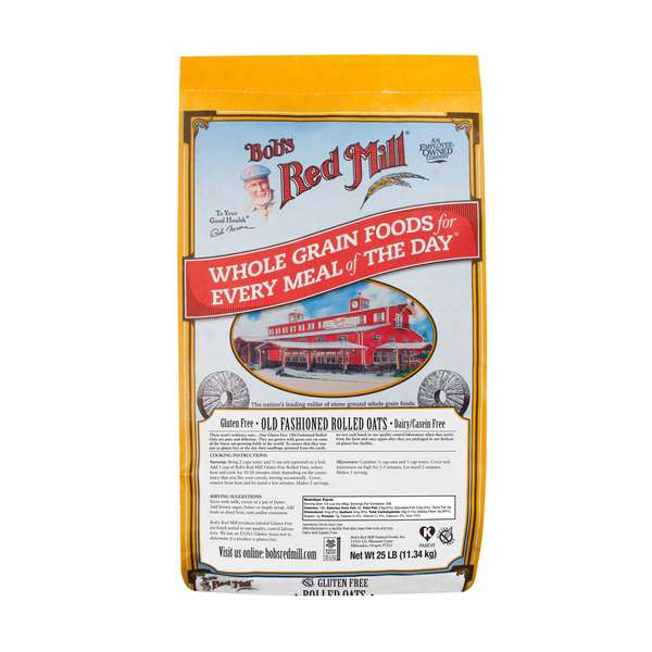 Bobs Red Mill Natural Foods Bob's Red Mill Gluten Free Rolled Oats 25lbs 1982B25